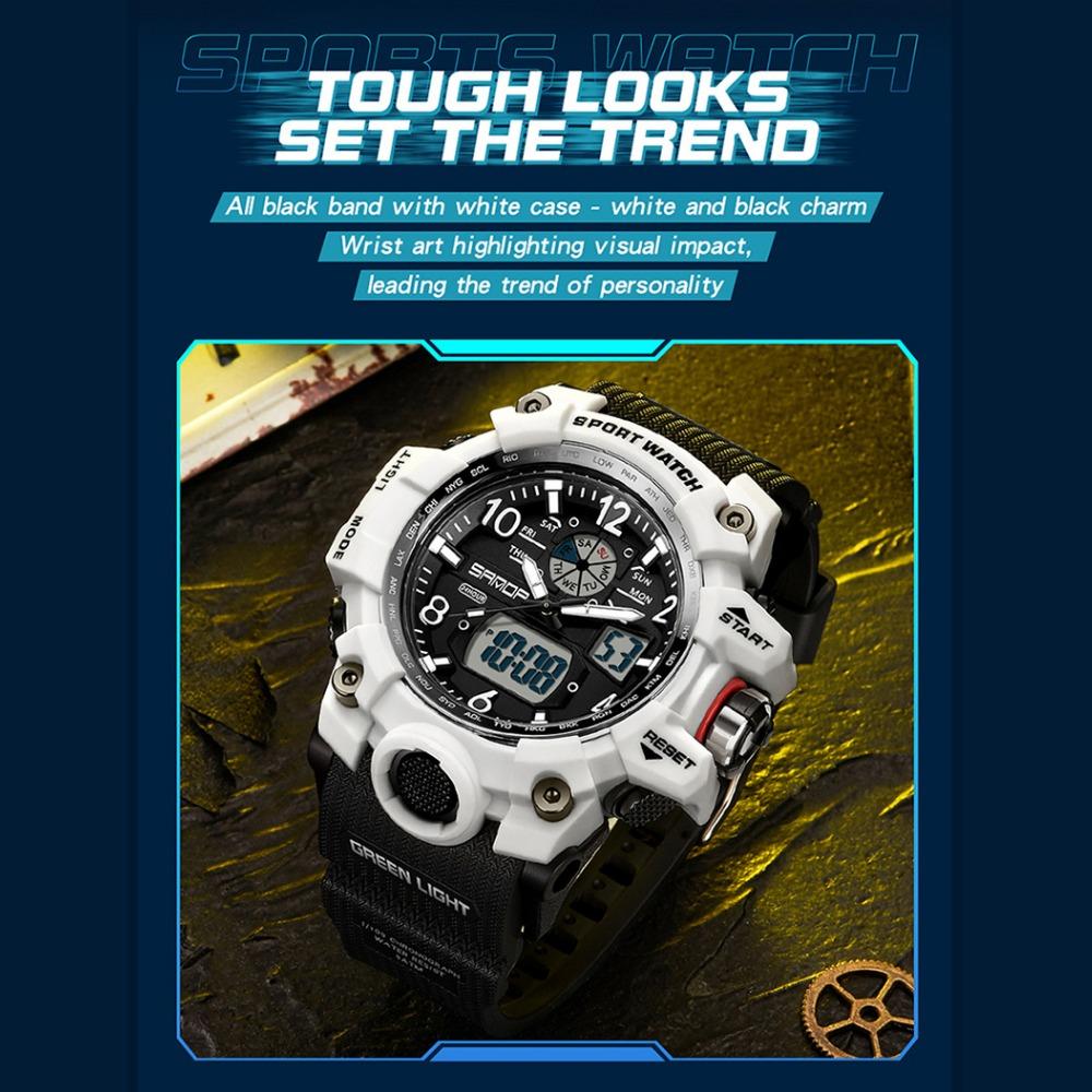 SANDA Watches Creative Sports Electronic Watch Personalised Fashion Electronic Watch