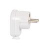 Angled Connector with Ground - WT16U - F-Elektro - White - F6.0038