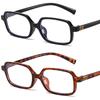 Retro Simple Square Frame Blue Light Blocking Glasses for Women Men Luxury Brand Ultralight Fashionable Eyewear