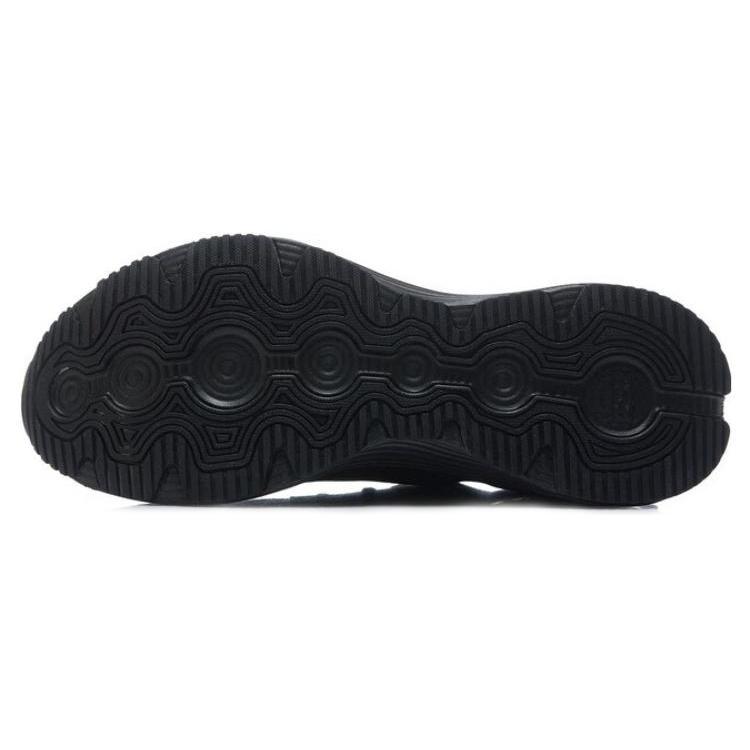 Li Ning YueYing Element Cushioning Slip Resistant Breathable Low top Marathon Running Shoes Men's Black ARHT047-2