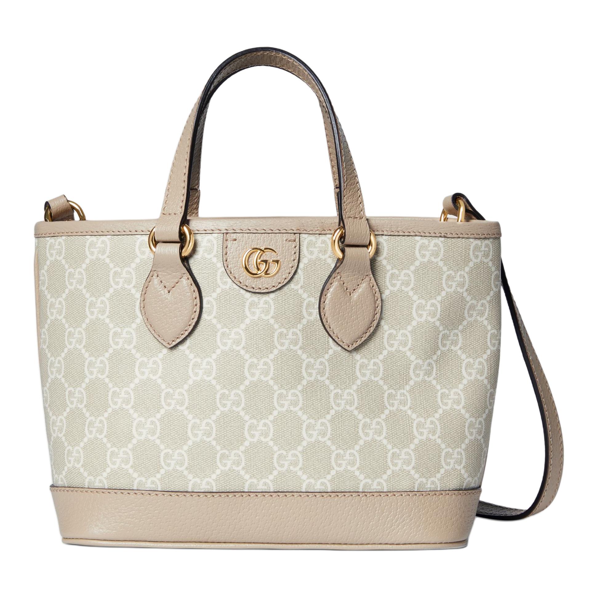 

Gucci Ophidia Detachable Shoulder Strap Double G Logo Canvas And Leather Trim Mini Shoulder Crossbody Bag Women handbags Beige White 811716-FAA4G-9897 Basic Set (Bag+Dust Bag)