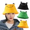 Frog Hat for Spring and Summer, Foldable Wide Brimmed Sun Hat for Men and Women, Frog Big Ear Sun Hat