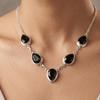 Green Tourmaline Gemstone Silver Necklace, 925 Sterling Silver Handmade Jewelry For Women RN-1-13
