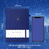 CAGIE A5 Hardcover 8mm with Pen Classic x Perfect for Travel Navy Notebook, Stylish, Ruled, Holder, Style, Cute, 14.5cm 21cm, Business, Adults, Girls,