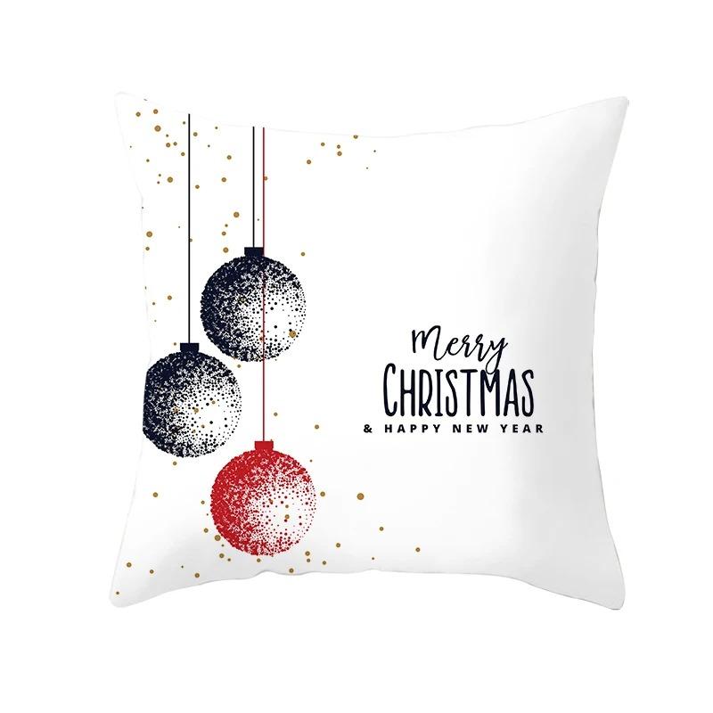 Christmas Themed Pillowcases Car Accessories Office Santa Claus Living Room Sofa Home Pillowcases