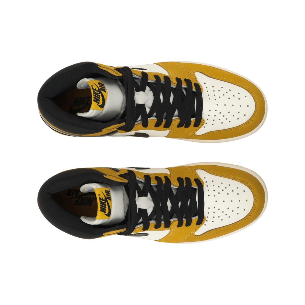 Air Jordan 1 Retro High OG Yellow Ochre Unisex Sneakers Black Sail DZ5485-701
