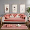 Striped Countryside Sofa Cushion Seat Cushion Four Seasons Anti Slip Sofa Napkin Sofa Cushion Fabric Fashion Famous Clan Wind Sand Hair Scarf