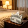 Fabric Tissue Box Easy Refill Facial Towel Bag Versatile Home Decor Facial Tissue Bag  Living Room