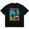 Green Day PUNK Punk Band Cartoon Rock T-shirt Popular Style Women Clothing Y2k Top Aesthetic Graphic T Shirts Vintage