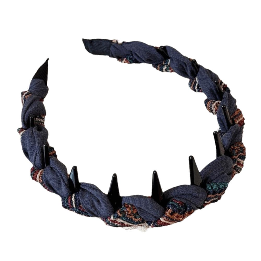 Toothed Comb High Skull Headband Face Washing Headbands With Teeth Skull Headband  Women Gift зелёный