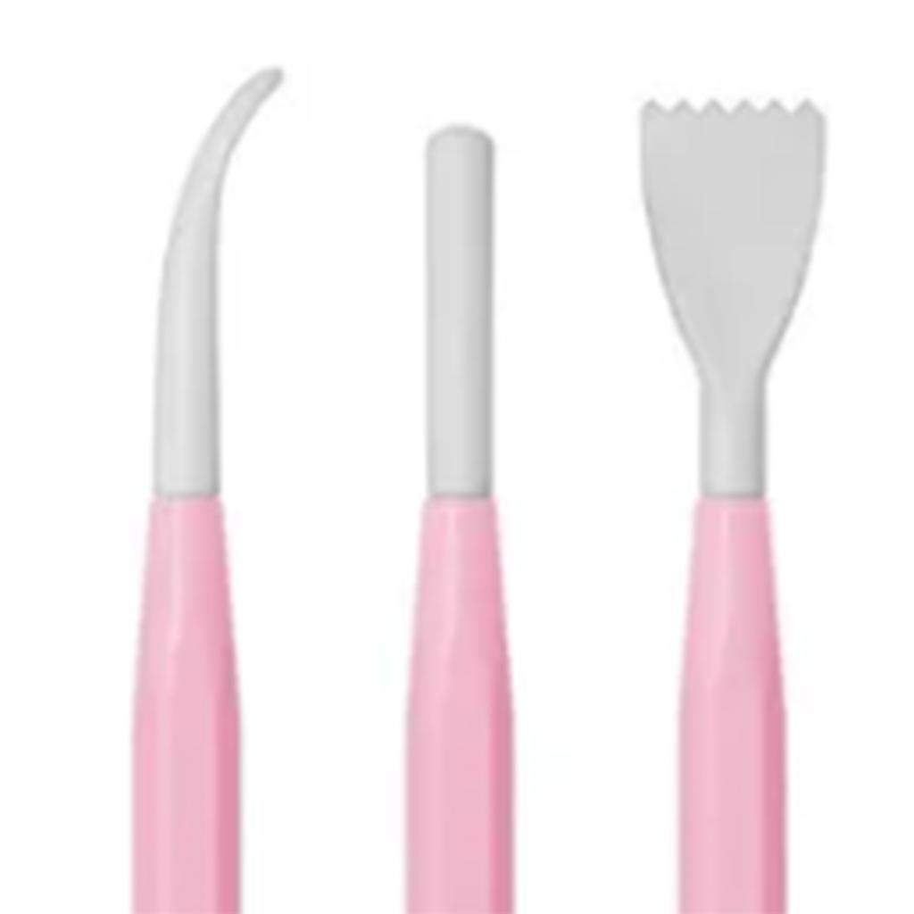 8Pcs Fondant Modeling Tools Safe Plastic Rich Style Detachable Head Cake Sculpting Tools for Home Kitchen DIY