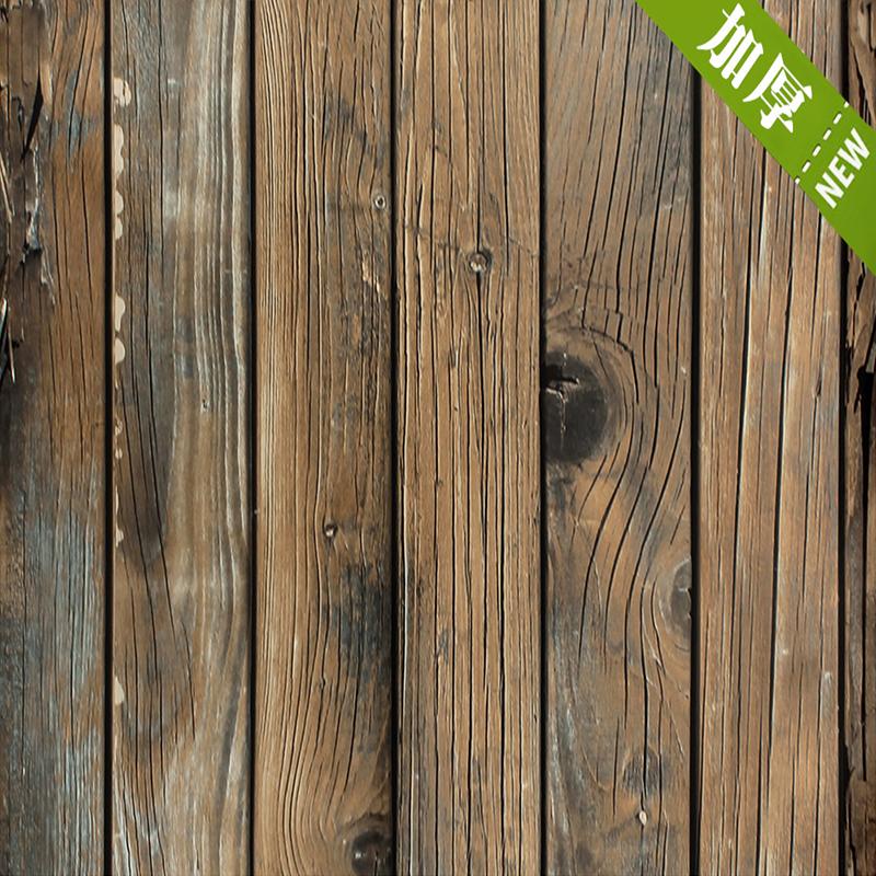 Natural wood dark gray wood retro self-adhesive wood wallpaper self-adhesive paper peeling wallpaper home decoration kitchen