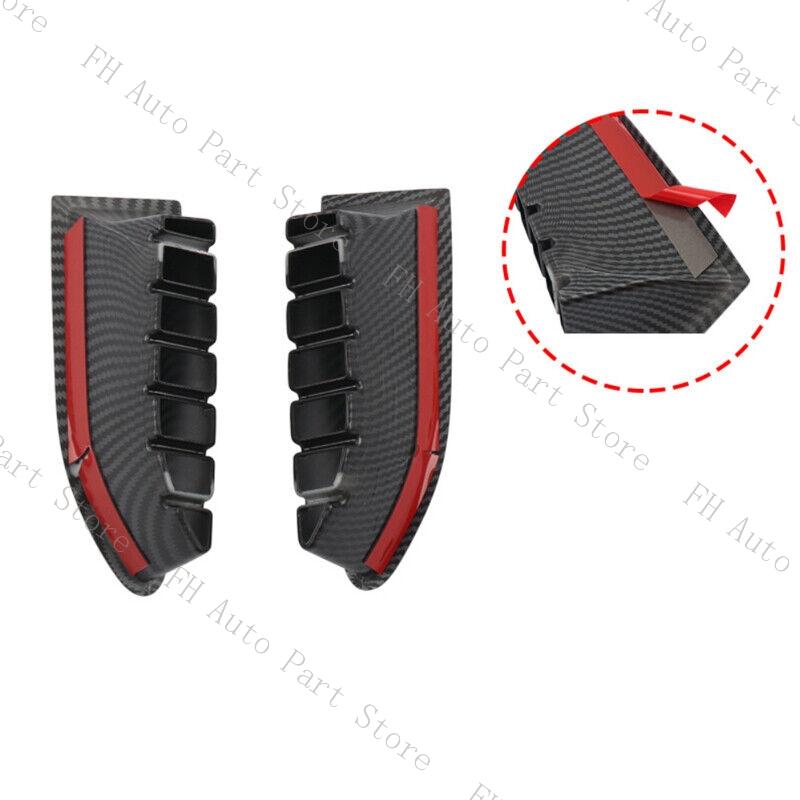 2PCS For Nissan Rogue X-Trail XTrail T33 2025 2025 2025 Chrome Carbon Fiber Front Bumper Trim Air Vent Outlet Grille Cover