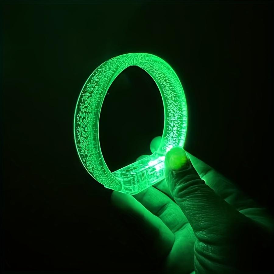 10Pcs LED Luminous Bracelets LED Light Up Bracelets Glow In The Dark Neon Bangle Party Favors Concert Supplies Luminous Wristbands