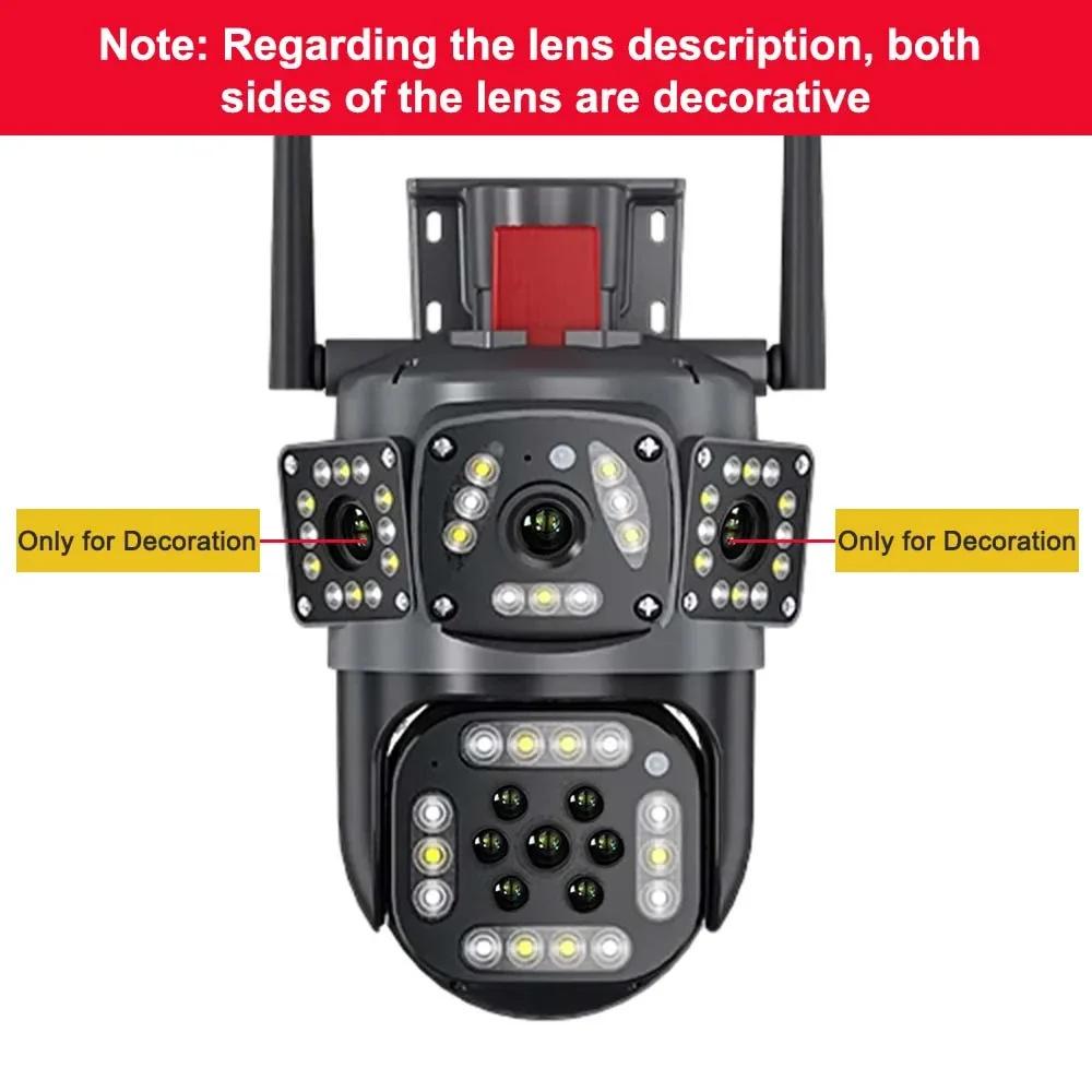 360° Dual-Lens Wireless Waterproof Outdoor Camera with Three-Screen Linkage