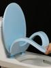 Round Soft Close Toilet Seat Comfortable Toilets Lid Cover Quick-Release Soft Close Cushion for Bathroom Seats Standard Toilets