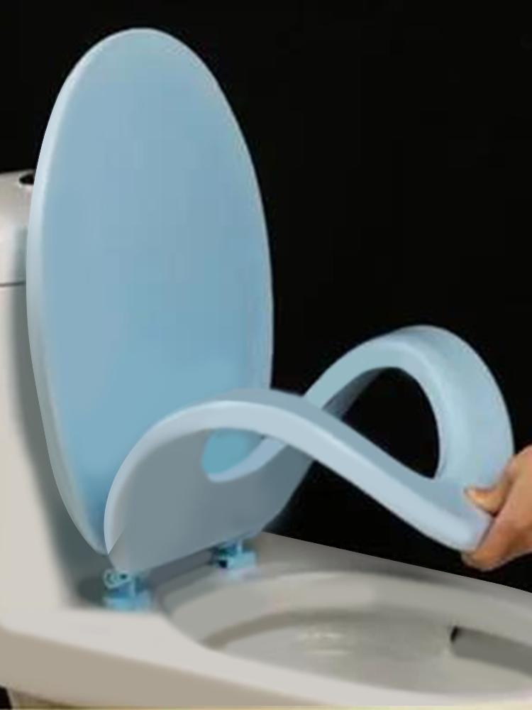 Round Soft Close Toilet Seat Comfortable Toilets Lid Cover Quick-Release Soft Close Cushion for Bathroom Seats Standard Toilets