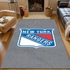 New York Rangers Team Logo Patterned carpet, non slip mat suitable for living room and bedroom sofas