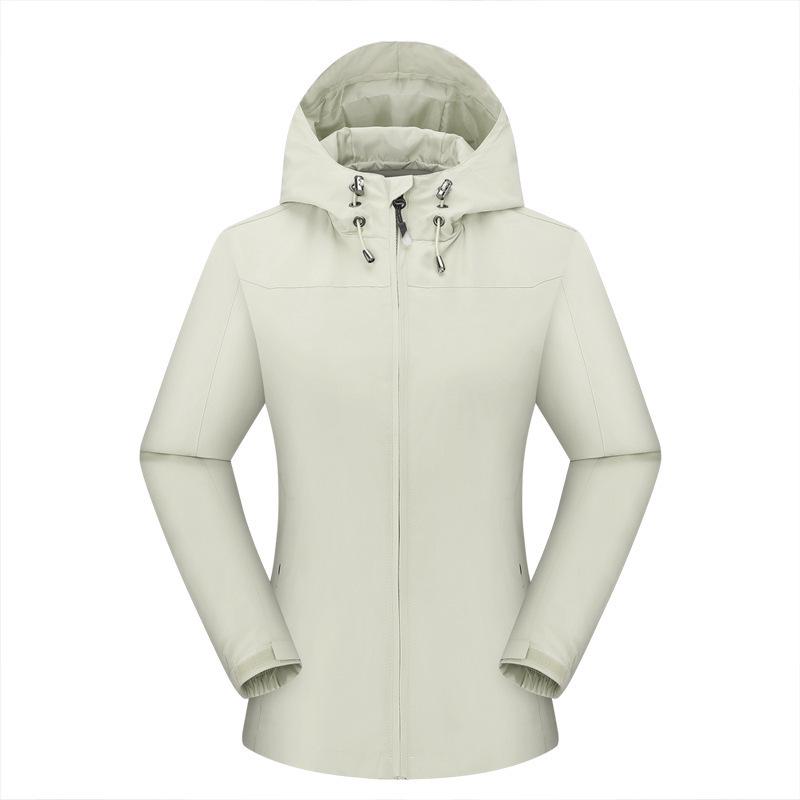 Unisex Waterproof Hooded Jacket for Outdoor Activities with Logo Printing