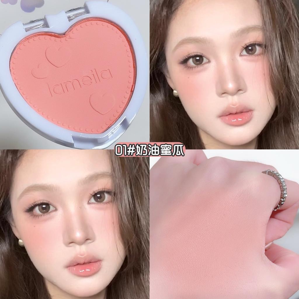 Lameila Heart Shaped Blush Natural Glow For Students