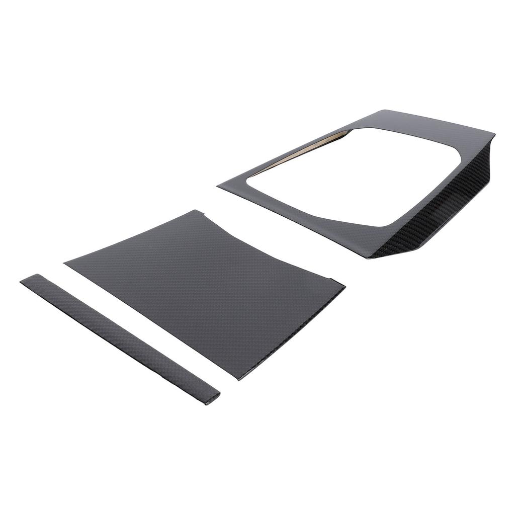 3 Pcs Center Console Gear Shift Panel Cover Carbon Fiber Self Adhesive Protective for 3 Series G20 G21 LHD 2019 To 2023