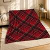 Red Plaid Coral Fleece Blanket