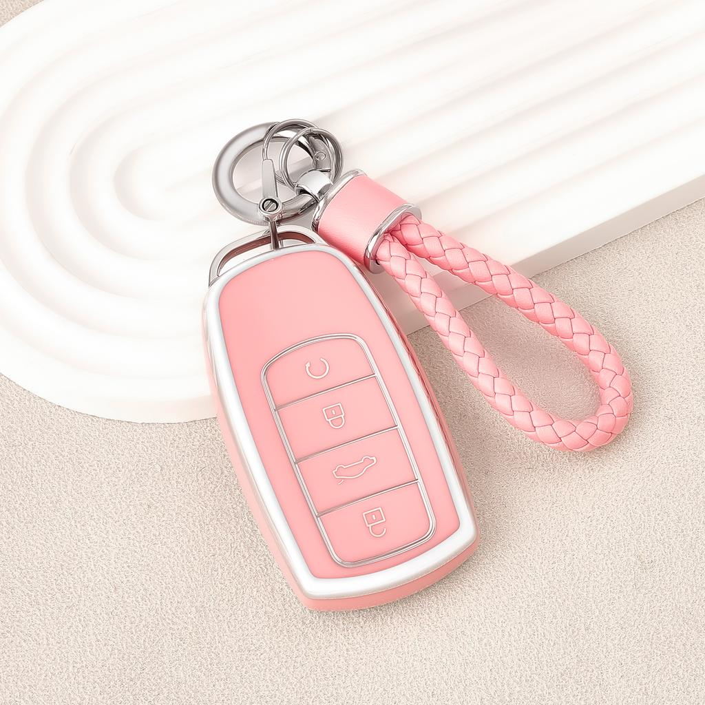 Car Key Cover Case Shell Protector Bag Keychain Keyring  For Chery Omoda C5 5 fx 7 Tiggo 8 PLUS 8 Pro 7 Pro 5 PLUCar Accessories