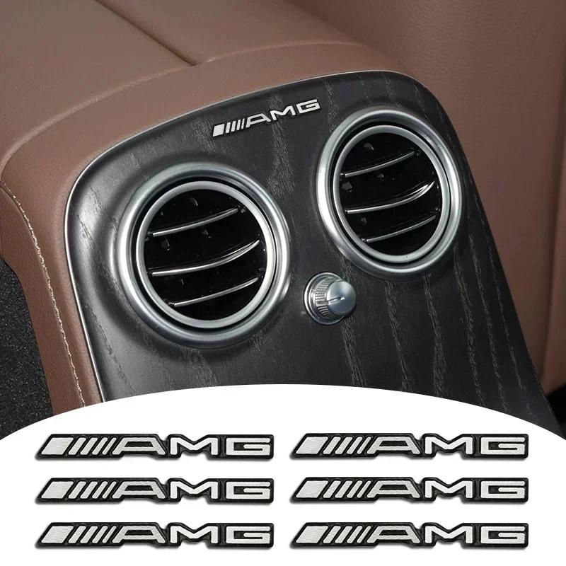 Metall Bil Lyd Styling Klistremerke Dekorasjon Auto Emblem Dekaler For Mercedes Benz Amg W205 W211 W204 W212 W176 W221 W169 W177