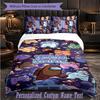 Personalized 3Pcs Bedding SetAmong Us Custom Text Duvet Cover Pillowcase Set Bedroom Gift
