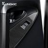 Real Soft Carbon Fiber Sticker For Toyota RAV4 2006 2007 2008 2009 2010 2011 2012 LHD RHD Car Door Window Panel Interior Trim