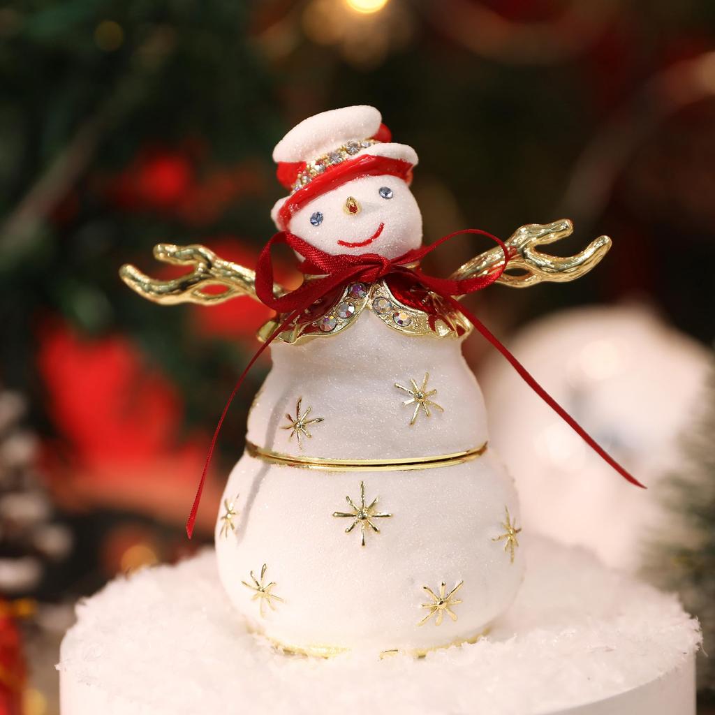 Snow Prism Snowman Christmas Gift Jewelry Box