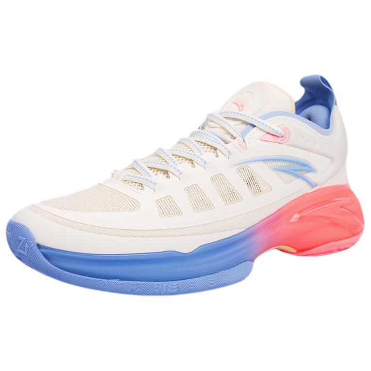 Anta Comfortable Fashionable Versatile Shock Absorbing Non-Slip Wear-Resistant Low-Top Basketball Shoes Men Sneaker White Blue Pink 112441110-6