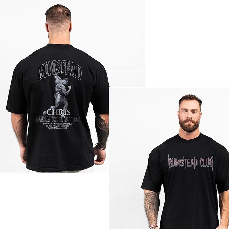 

C Bao Chris Футболка мужская фитнес с рукавом три четверти и открытой спиной, американская спортивная, свободного кроя, CBUM, с коротким рукавом, большого размера 4XL