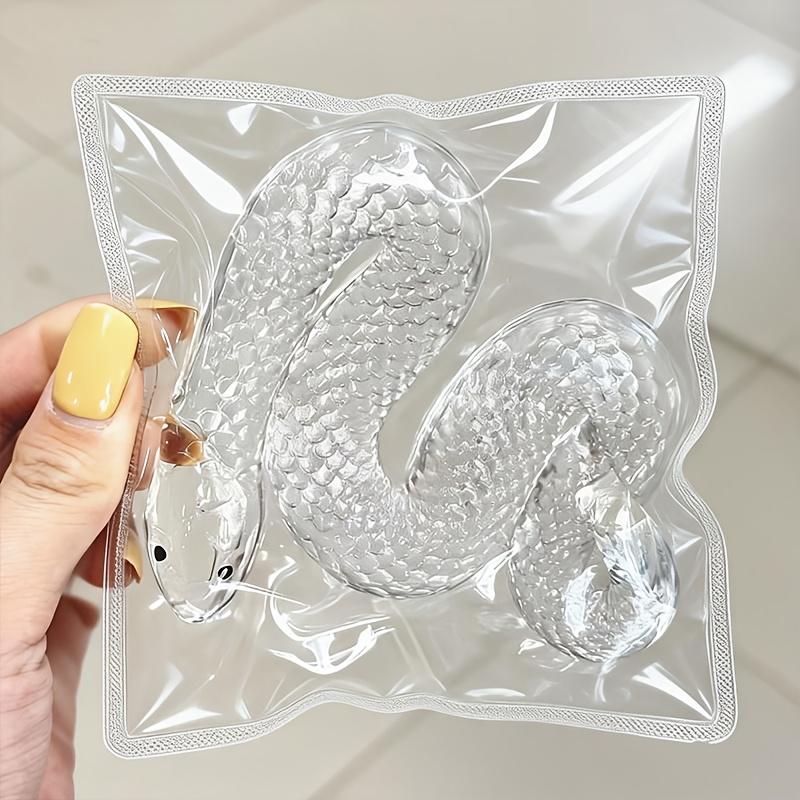 1 Stück Neuer Transparenter Schlangenkopf-Clip Squishy Pop Fidget TPR Weich Langsamer Rückprall Stressabbau Lustiges Scherzgeschenk
