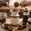 Short Handle Wooden Coffee Spoon Serving Cutlery Tea Sugar Spoon Measuring Spoon  Coffee Making