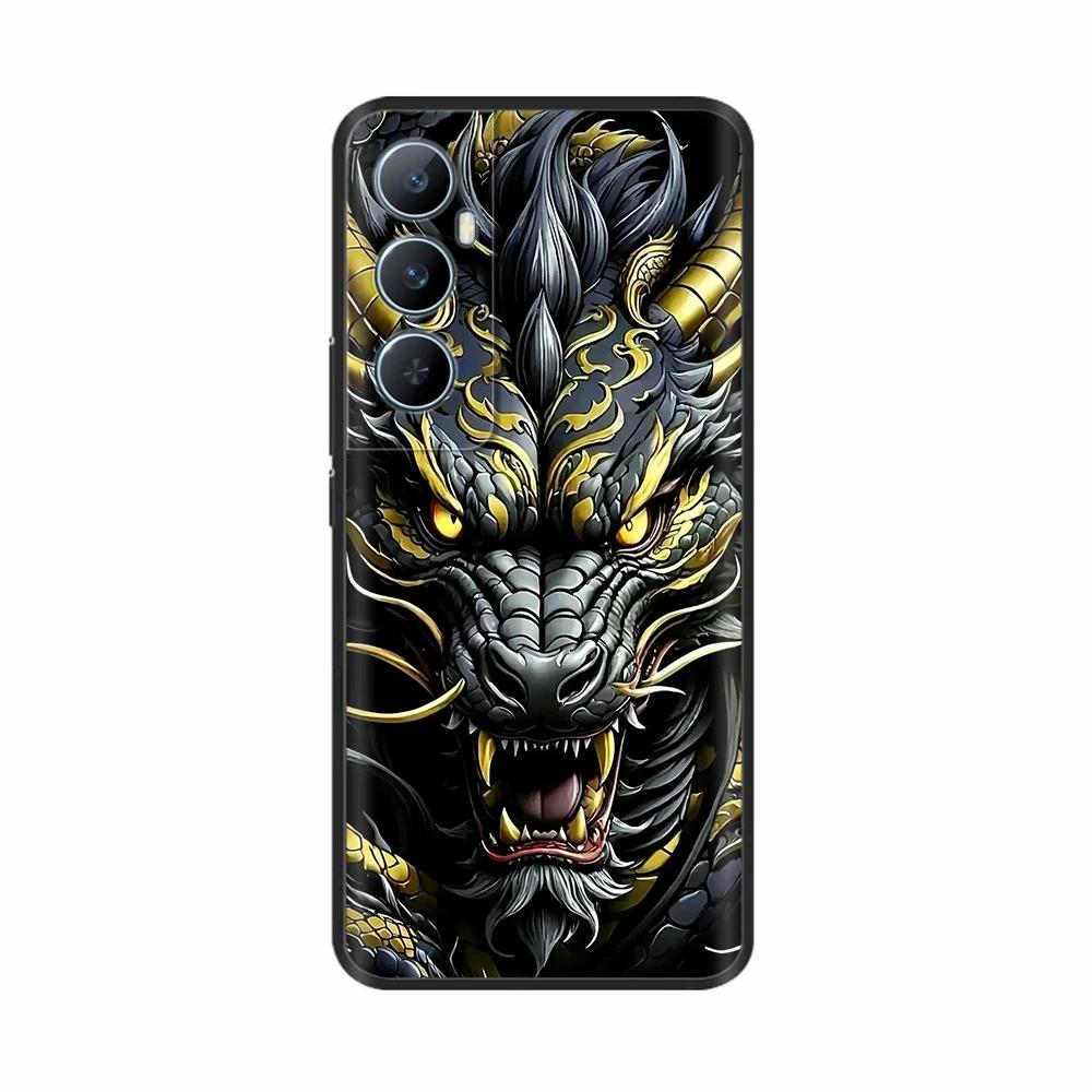 For Realme C65 4G C 65 RealmeC65 6.67" 2024 Silicone Phone Cover Lovely Flower Lightweight Cover for Oppo Realme C65 Cases Shell