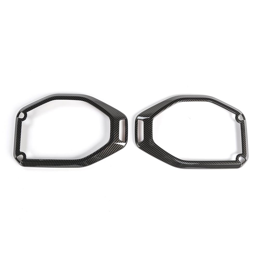 

ABS Roof Horn Decorative Ring Decoration Protective Cover Sticker Fit For Jeep Wrangler JL For JT Gladiator 2018-2023 Interior Accessories вуглецевого волокна, чорного кольору