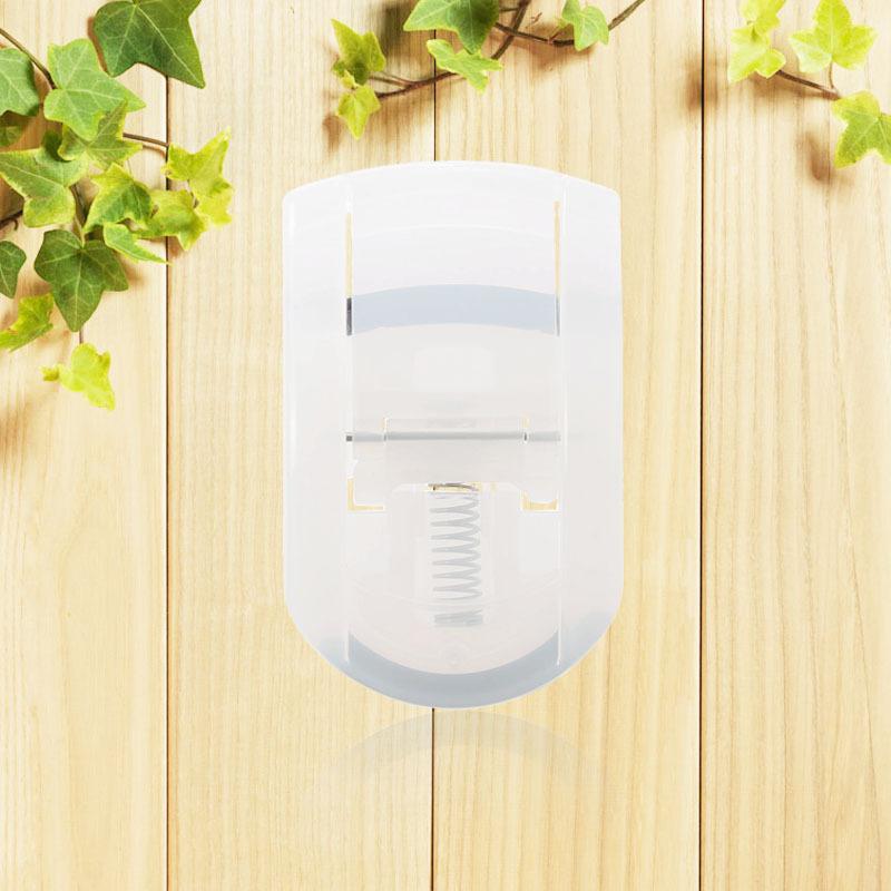 Portable Plastic Eyelash Curler, Clip Out Sunflower, Translucent White Eyelash Curler