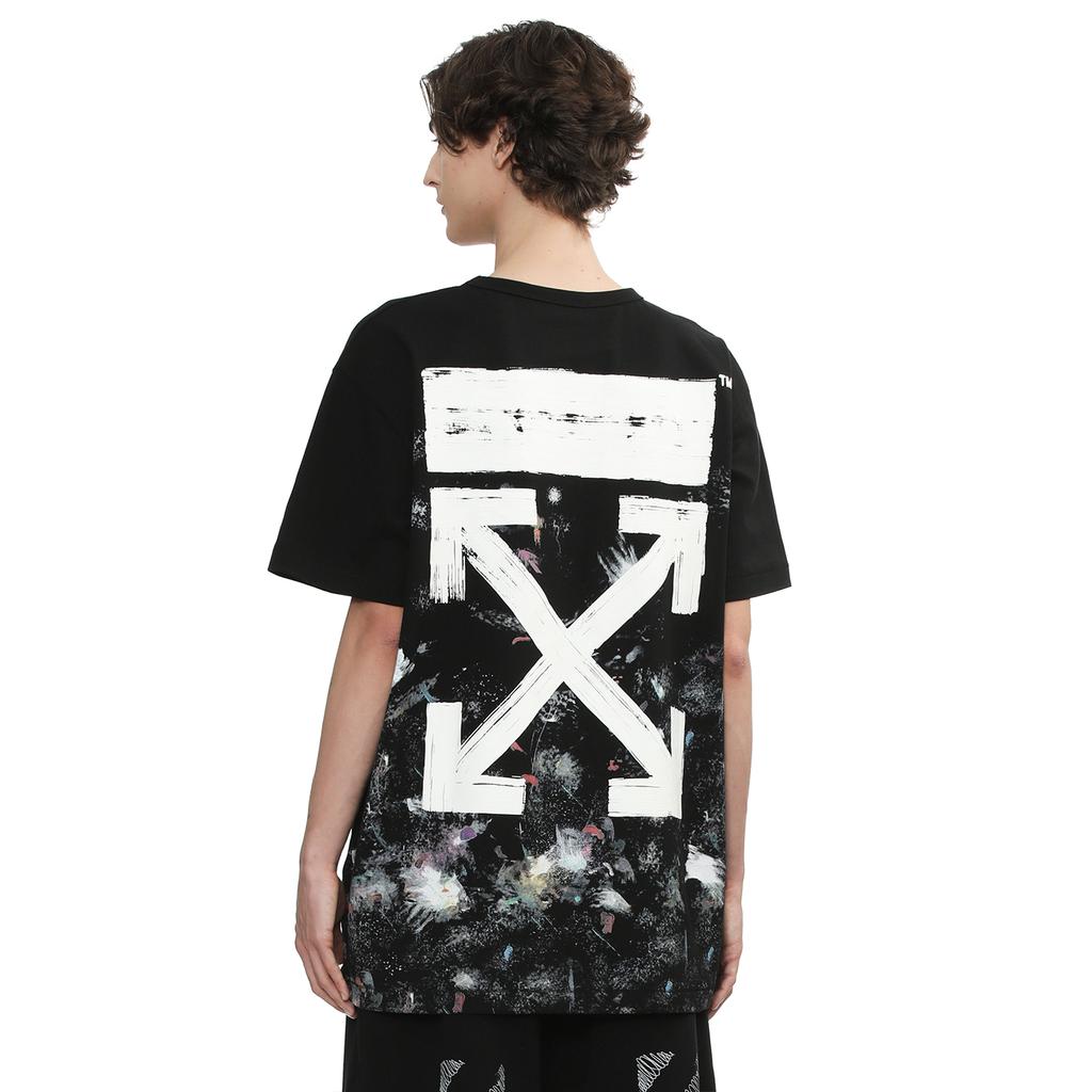 Off-White Oil Paint Splatter Arrow Print Street Fashion Light Luxury Versatile T-Shirt Unisex T-Shirt OFFTEGARC070Q