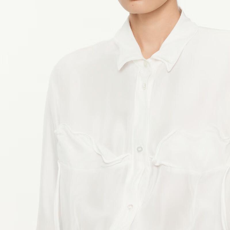 JNBY 100% Mulberry Silk Long Sleeve Shirt