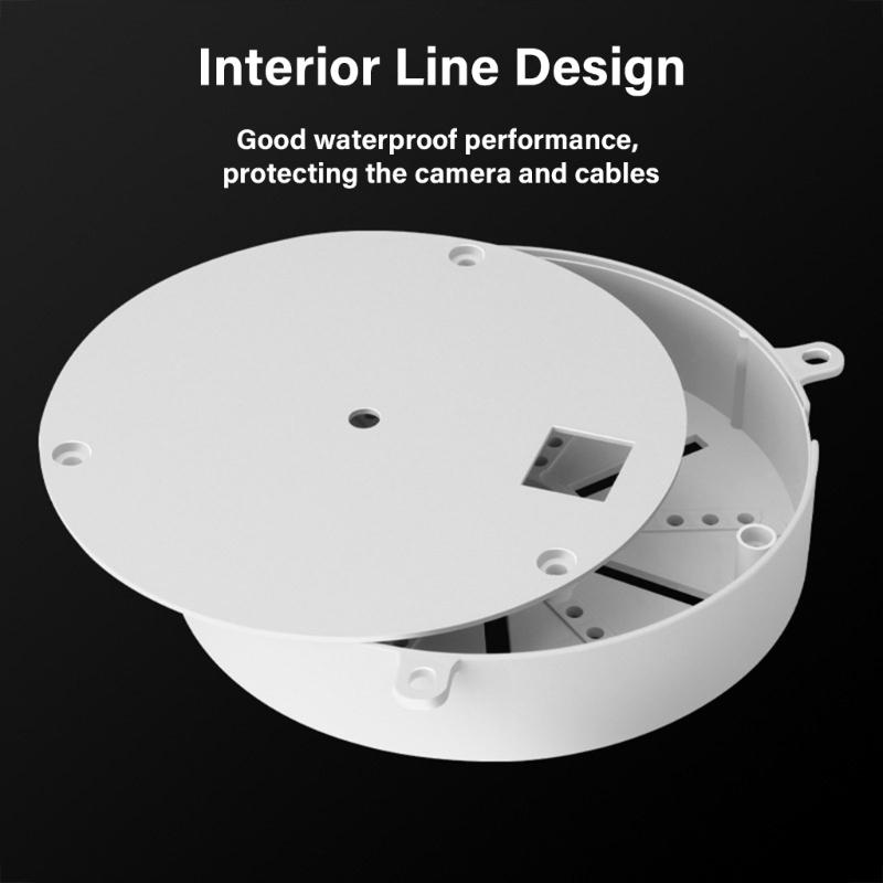 Weatherproof Security Camera Mount Junction Box for Indoor and Outdoor Installation Cameras Surveillances Dome Bracket