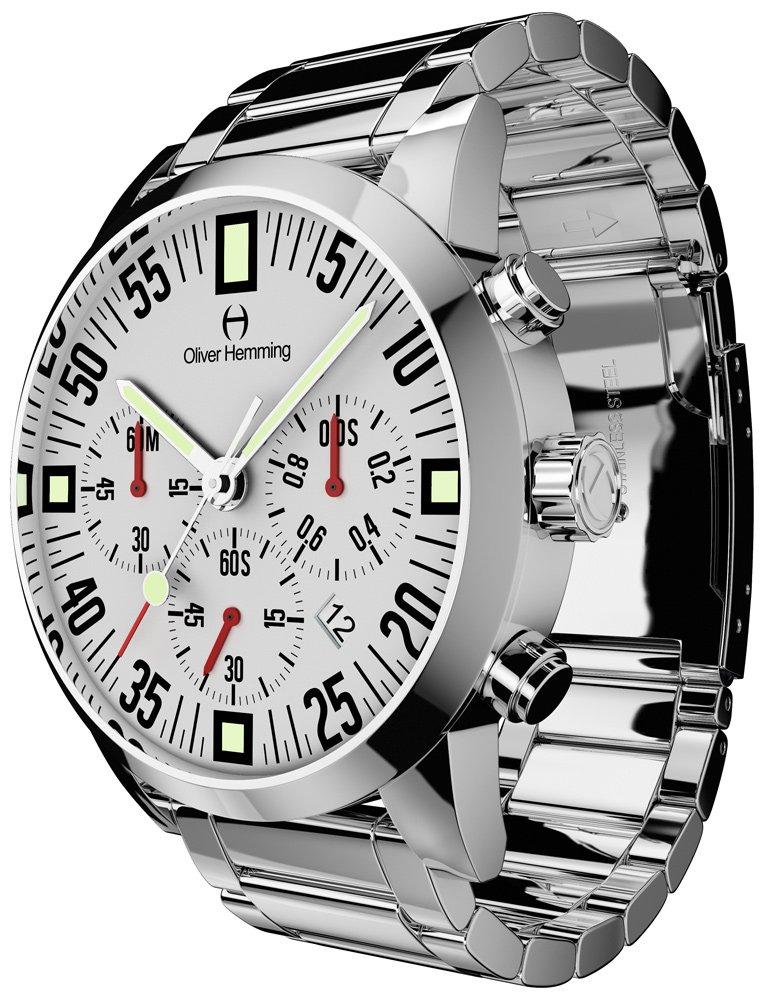 Oliver Hemming Quartz Chronograph Wristwatch WTC17S80WCD Battery-Powered [Used]