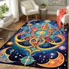 1pc Sun Totem Print, Design Indoor Area Rug - Soft, Anti-Slip, and Durable Gaming Room Decor for Bedroom, Living Room