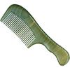 Large Green Sandalwood Double Curved Comb for Long, Short & Curly Hair - Ideal Holiday Gift