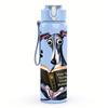 1 PZ Levriero da Lettura Cane 750ml Colore Plastica Borraccia Sportiva Tappo a Vite Anti-perdita con Cannuccia Pieghevole Adatta per Sport Ufficio Uso Domestico