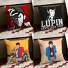 Lupin the anime TThird Cushion Cover Reversible Soft Durable Pillow Cover Home  Car MultiScene Use for Daily Comfort