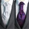 Jacquard Floral Neck Ties Ascots Wedding Necktie Gentleman Luxury Groom Neck Wear  Party