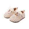 Spring Lace Bow Non-Slip Soft Bottom Baby Shoes - Girls' Princess Style Leather