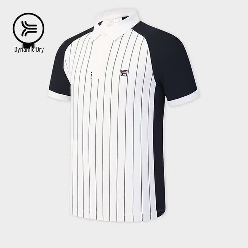FILA Men s Tennis Knit Short Sleeve Polo Shirt L
