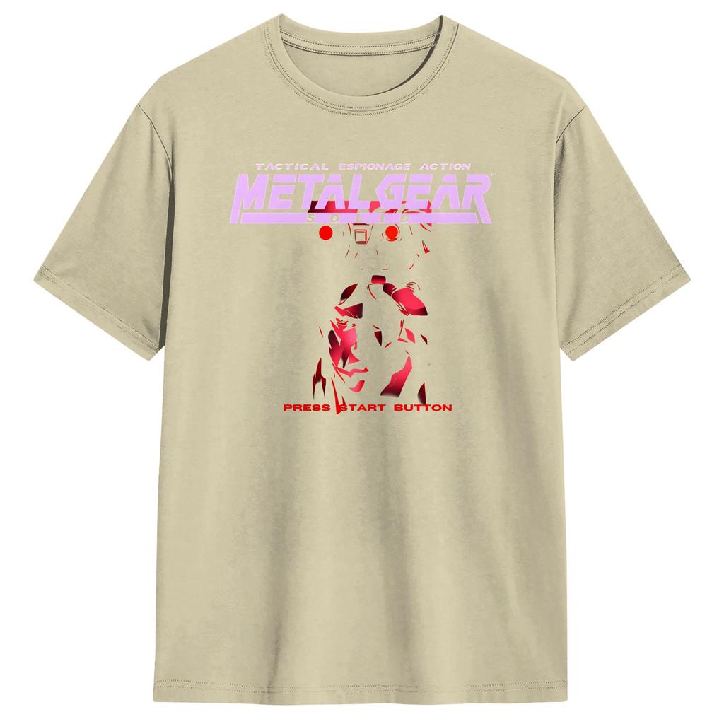 Unisex TShirts Metal Gear Solid Awesome 100 Cotton Tees Short Sleeve T Shirts Crew Neck Clothes Adult